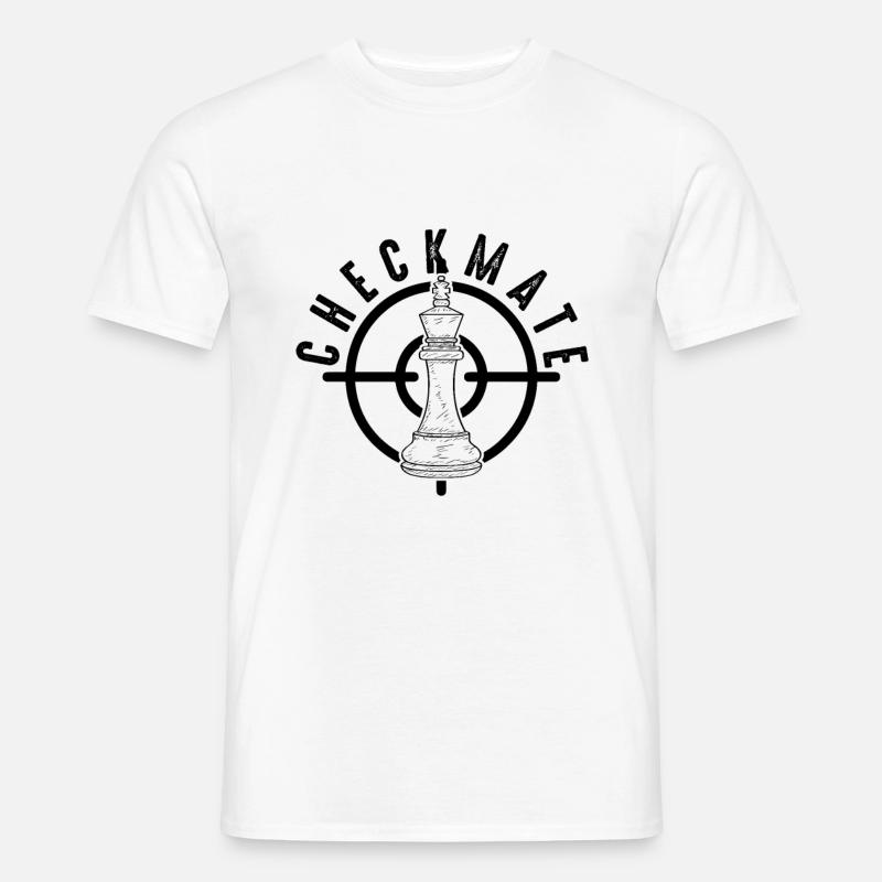 Checkmate Schach Chess - Männer T-Shirt - Weiß