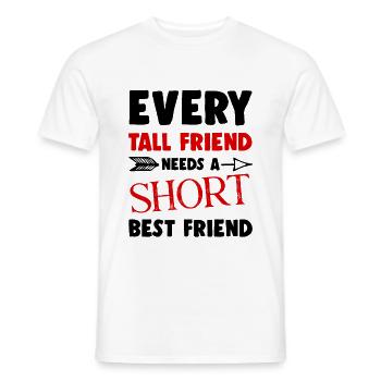 Best friends big little ones - Men's T-Shirt - white - Front - AI Model Male 178 dark (178cm)
