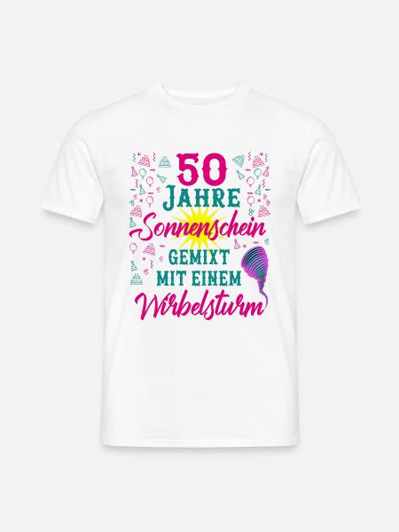 50 Geburtstag Frauen Geschenk 50 Jahre Geburtstag - Männer T-Shirt - Weiß