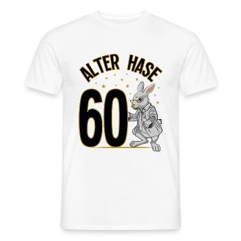 60 Geburtstag Geschenke lustig 60. Geburtstag Mann - Männer T-Shirt - Weiß - Vorne - AI Model Male 178 dark (178cm)