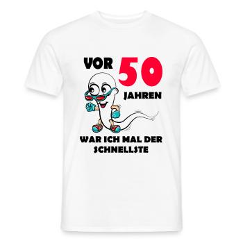 50.Ehrentag 50. Jubiläum Club der alten Säcke 50 - Männer T-Shirt - Weiß - Vorne - AI Model Male 178 dark (178cm)