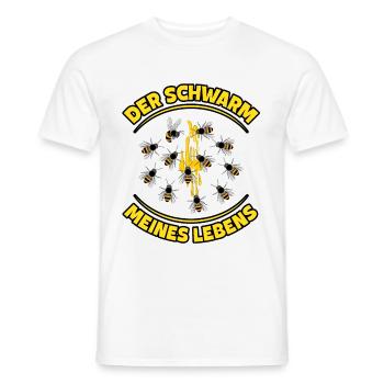 lustige und witzige Imker Geschenke Imkereibedarf - Männer T-Shirt - Weiß - Vorne - AI Model Male 178 dark (178cm)