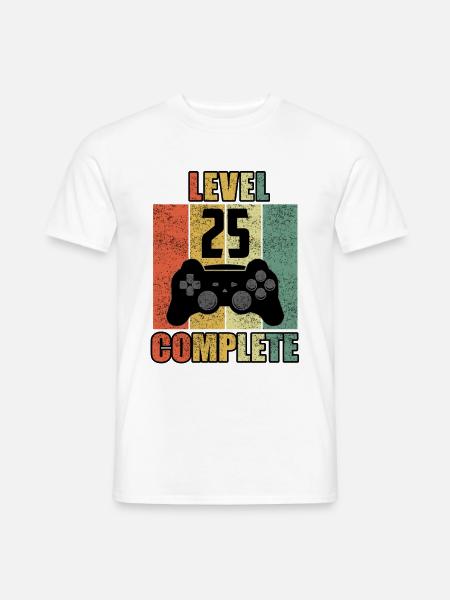 25 Geburtstag 25 Jahre Geschenk lustig 25 Jubiläum - Männer T-Shirt - Weiß
