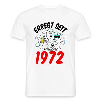Vor 50 Jahren war ich mal der Schnellste 50 Jahre - Männer T-Shirt - Weiß - Vorne - AI Model Male 178 dark (178cm)