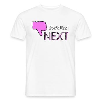 Don't like: Next - Men's T-Shirt - white - Front - AI Model Male 178 dark (178cm)