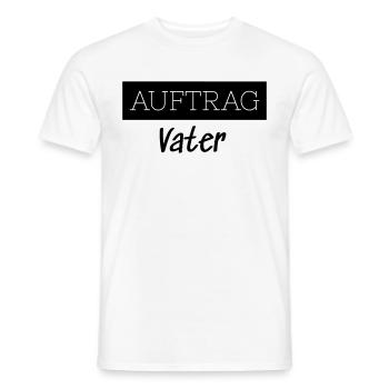 Order Father Family Funny Gift - Men's T-Shirt - white - Front - AI Model Male 178 dark (178cm)
