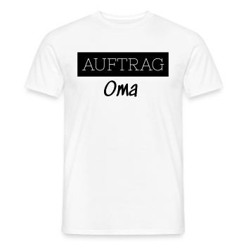 Order Grandma Family Funny Grandmother Gift - Men's T-Shirt - white - Front - AI Model Male 178 dark (178cm)