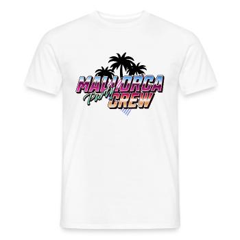 Mallorca Party Crew - T-shirt homme - blanc - Devant - AI Model Male 178 dark (178cm)