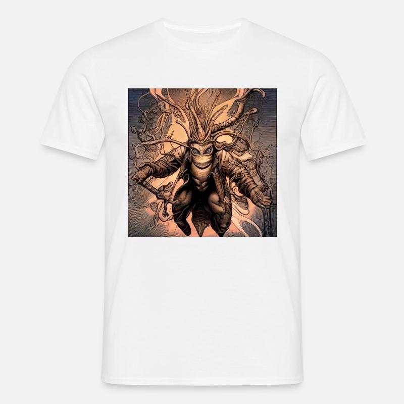 Held oder Schurke - Männer T-Shirt - Weiß