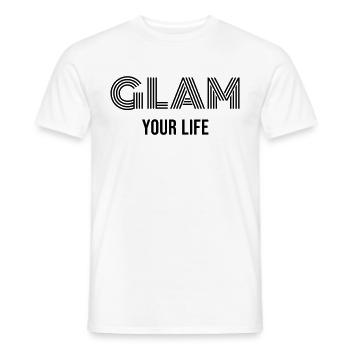 Glam Your Life - Men's T-Shirt - white - Front - AI Model Male 178 dark (178cm)