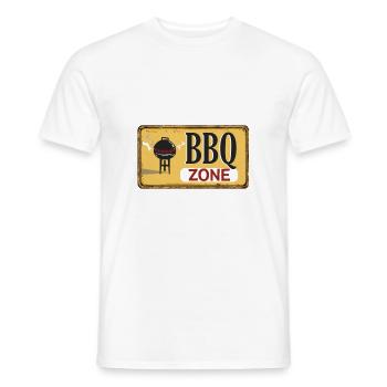 bbqzone - T-shirt homme - blanc - Devant - AI Model Male 178 dark (178cm)