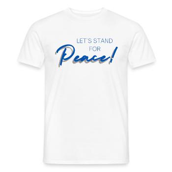 Together for peace - Men's T-Shirt - white - Front - AI Model Male 178 dark (178cm)