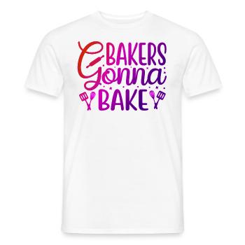 Bakers gonna bake xmas Weihnachten backen Cookies - Männer T-Shirt - Weiß - Vorne - AI Model Male 178 dark (178cm)