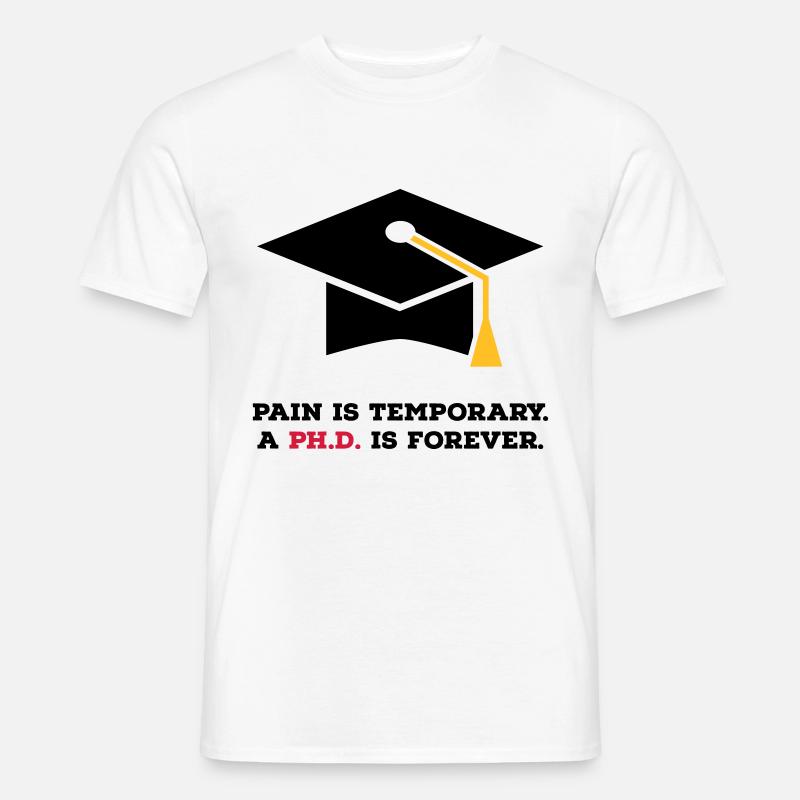 phd - Männer T-Shirt - Weiß
