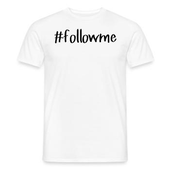 followme - T-shirt homme - blanc - Devant - AI Model Male 178 dark (178cm)