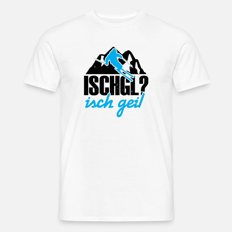 Ischgl - Männer T-Shirt - Weiß
