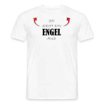 Engel - Männer T-Shirt - Weiß - Vorne - AI Model Male 178 dark (178cm)