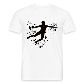 Lanceur de disque Lancer de disque Colorsplash - T-shirt homme - blanc - Devant - AI Model Male 178 dark (178cm)