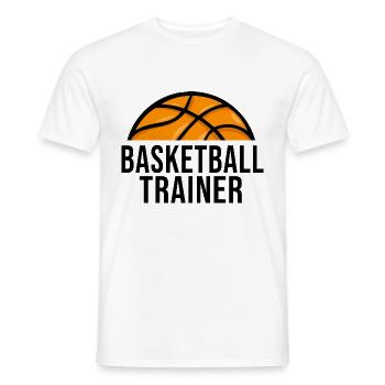 Basketballtrainer basket ball coach. - Männer T-Shirt - Weiß - Vorne - AI Model Male 178 dark (178cm)