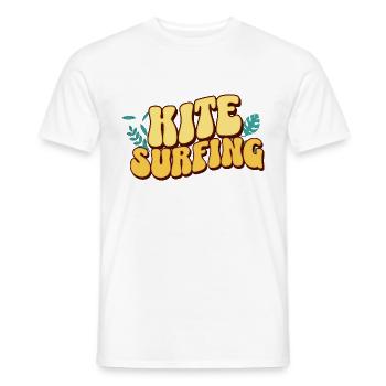 Kitesurf Kitesurfer Kiteboard - T-shirt homme - blanc - Devant - AI Model Male 178 dark (178cm)