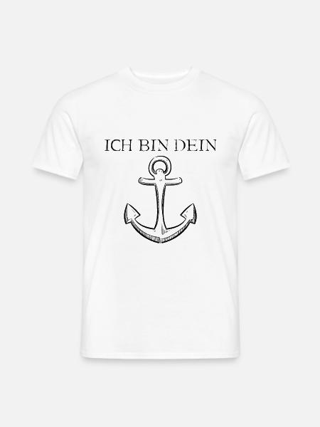 Ich bin dein Anker - Männer T-Shirt - Weiß