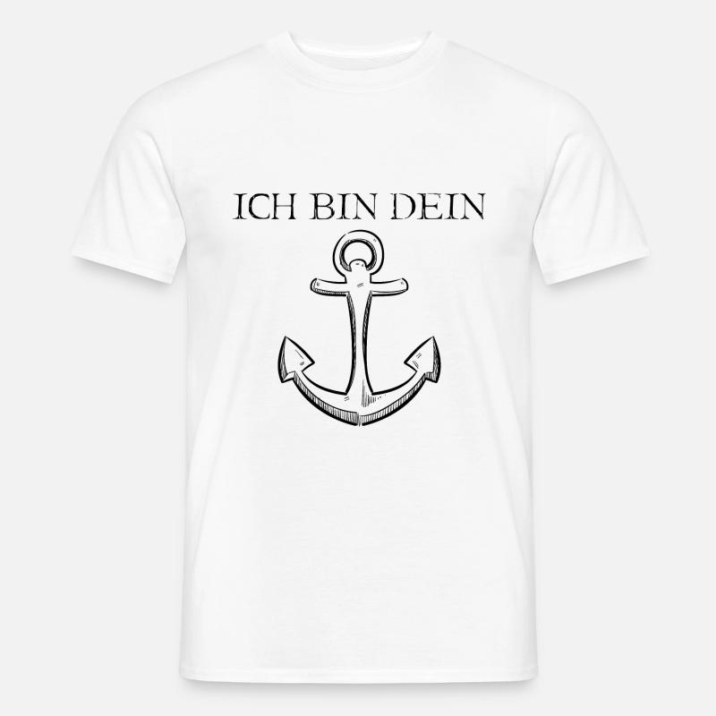 Ich bin dein Anker - Männer T-Shirt - Weiß