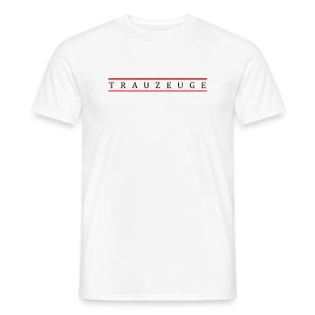 Trauzeuge - Männer T-Shirt - Weiß - Vorne - AI Model Male 178 dark (178cm)