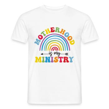 La maternité est mon ministère - T-shirt homme - blanc - Devant - AI Model Male 178 dark (178cm)