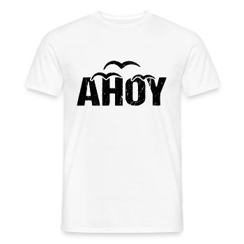 Ahoy See Gruß Küste - Männer T-Shirt - Weiß - Vorne - AI Model Male 178 dark (178cm)
