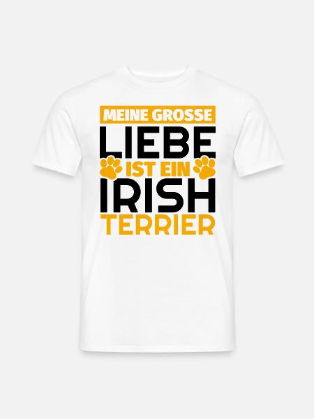 Irish Terrier Geschenke lustig - Männer T-Shirt - Weiß