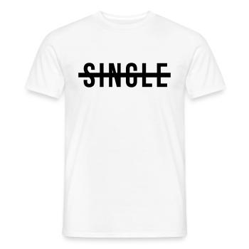 N’est plus célibataire - T-shirt homme - blanc - Devant - AI Model Male 178 dark (178cm)