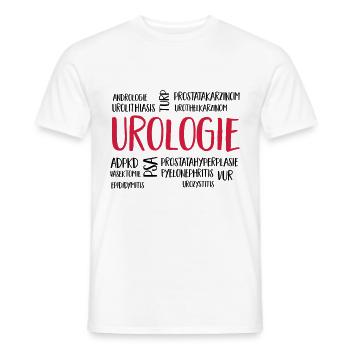 urologiecloud - Männer T-Shirt - Weiß - Vorne - AI Model Male 178 dark (178cm)