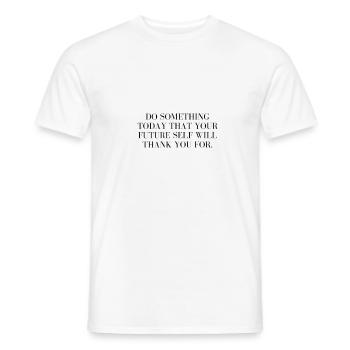 motivation - Men's T-Shirt - white - Front - AI Model Male 178 dark (178cm)