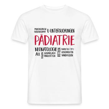 pädiatriewolke - Männer T-Shirt - Weiß - Vorne - AI Model Male 178 dark (178cm)