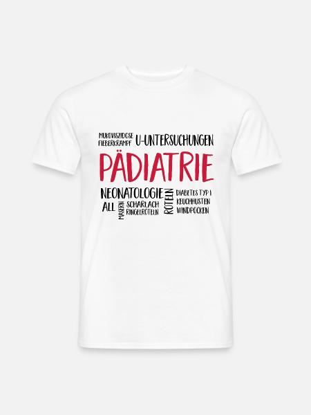pädiatriewolke - Männer T-Shirt - Weiß