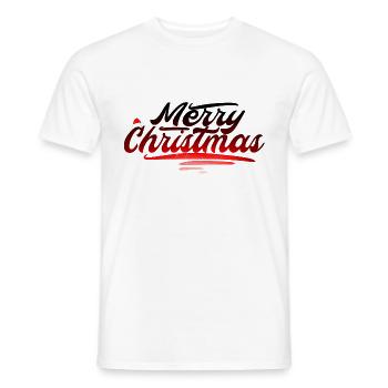 Merry Christmas - Männer T-Shirt - Weiß - Vorne - AI Model Male 178 dark (178cm)