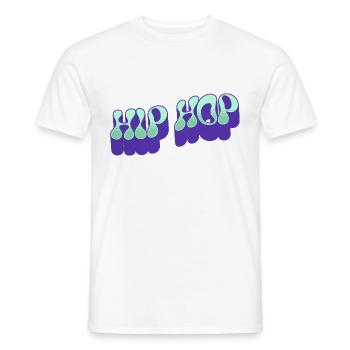 Hip Hop - Männer T-Shirt - Weiß - Vorne - AI Model Male 178 dark (178cm)