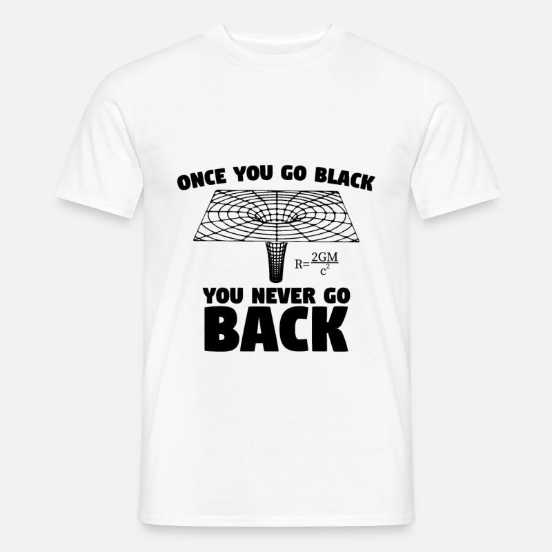 Black Hole Black Hole Planets Space Physics - Men’s T-shirt - white