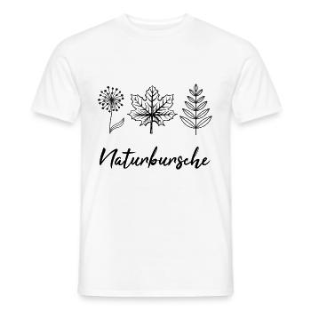 Naturbursche Wandern Wald Freizeit Abenteuer Natur - Männer T-Shirt - Weiß - Vorne - AI Model Male 178 dark (178cm)