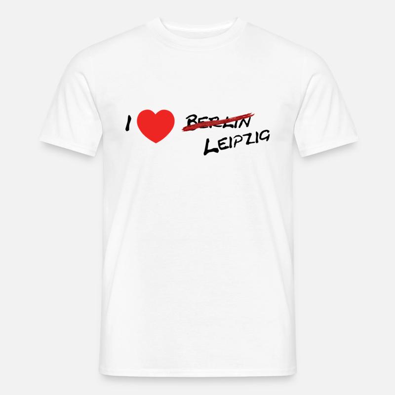 Leipzig / Dresden / Sachsen / Berlin / Geschenk - Männer T-Shirt - Weiß