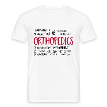 orthopédie - T-shirt homme - blanc - Devant - AI Model Male 178 dark (178cm)
