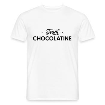 team Chocolatine - T-shirt homme - blanc - Devant - AI Model Male 178 dark (178cm)