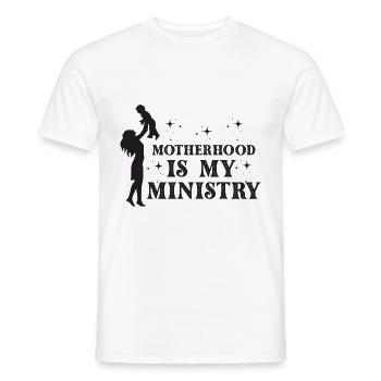 La maternité est mon ministère - T-shirt homme - blanc - Devant - AI Model Male 178 dark (178cm)