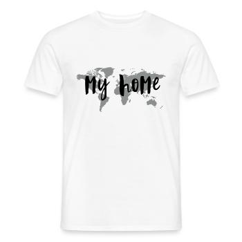my home - Männer T-Shirt - Weiß - Vorne - AI Model Male 178 dark (178cm)