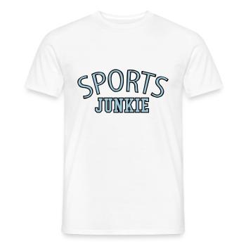 Sport drogué salle de fitness addiction - T-shirt homme - blanc - Devant - AI Model Male 178 dark (178cm)