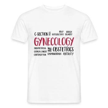gyncloudeng - Männer T-Shirt - Weiß - Vorne - AI Model Male 178 dark (178cm)