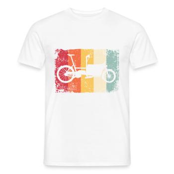 Lastenfahrrad Lastenrad Cargo Bike Cargobike - Men's T-Shirt - white - Front - AI Model Male 178 dark (178cm)