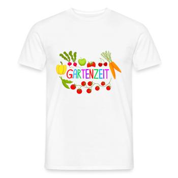 Gartenzeit Gärtner Gärtnerin Gartenarbeit Garten - Männer T-Shirt - Weiß - Vorne - AI Model Male 178 dark (178cm)