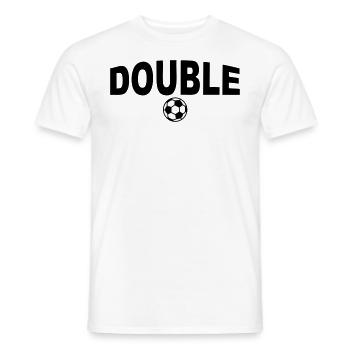 15 Double Bayern Fussball 2c Fußball - Männer T-Shirt - Weiß - Vorne - AI Model Male 178 dark (178cm)