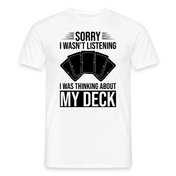Fun Trading Card Game TCG - Men's T-Shirt - white - Front - AI Model Male 178 dark (178cm)